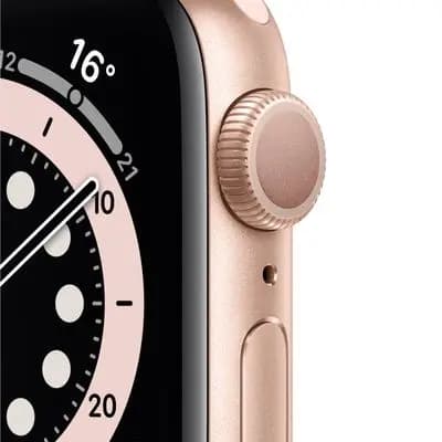 Thumbnail 3 for Watch Series 6 GPS (44mm, Gold Aluminum Case, Pink Sand Sport Band)