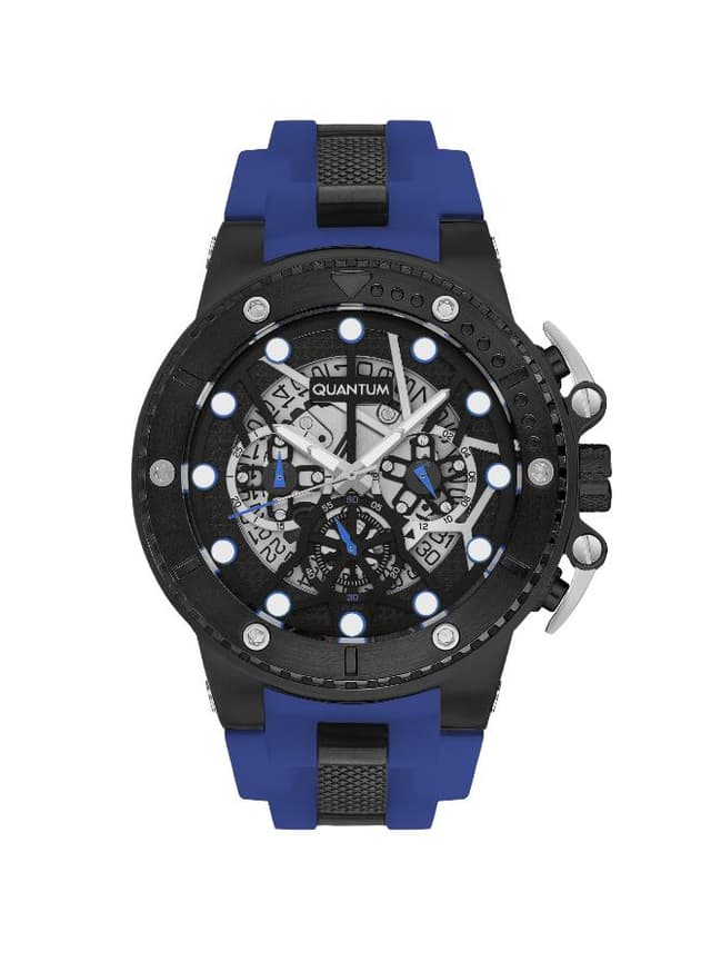 Quantum Men's Chronograph Black Dial Watch