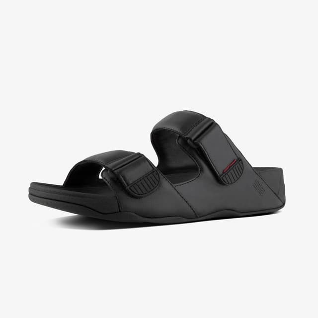  Gogh Moc Slides In Leather, Black