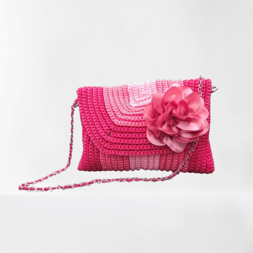 Pink Crotchet Bag