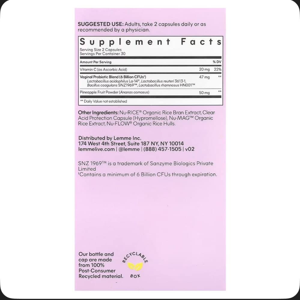 Vaginal Health Probiotics  3