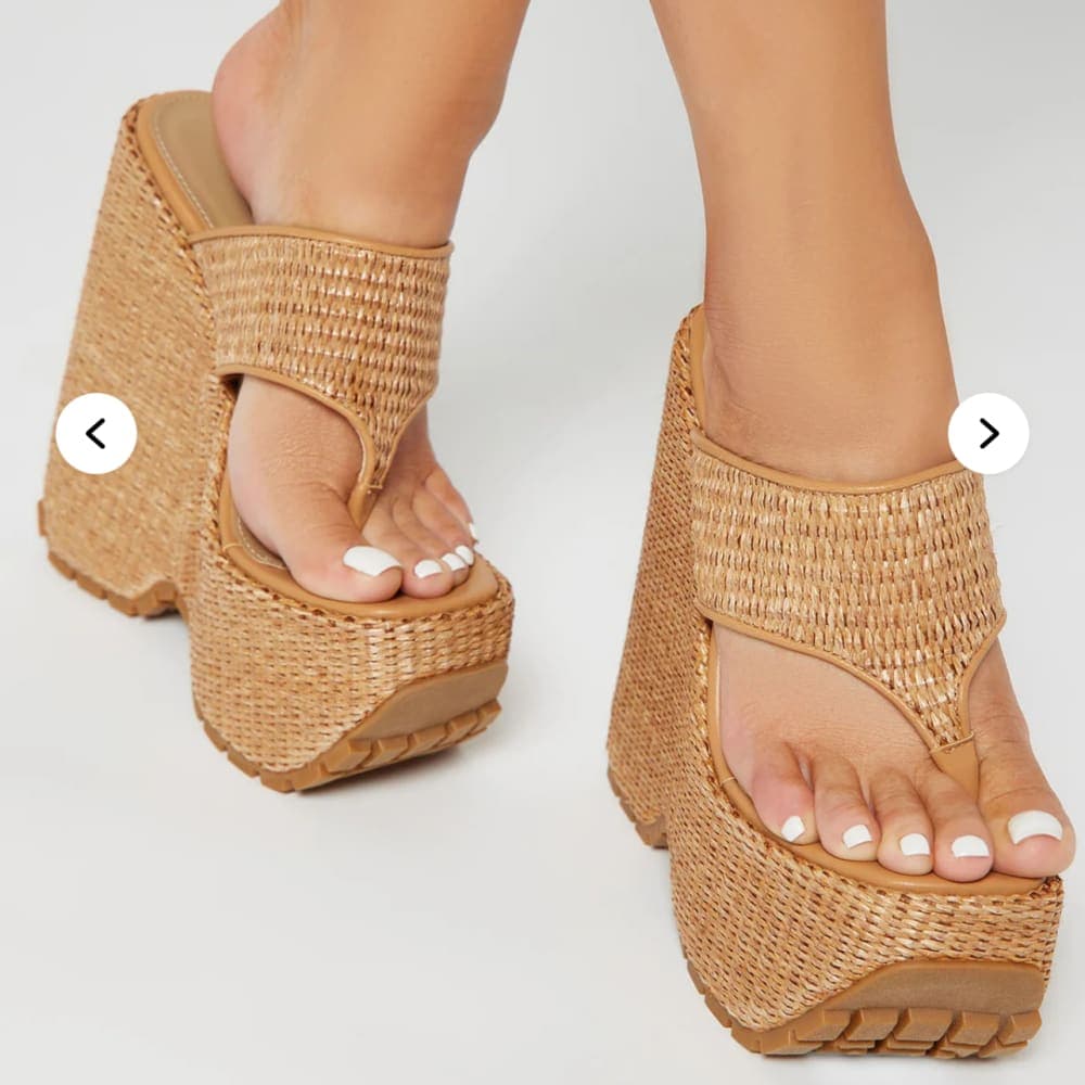 Platform Wedges - Tan 4