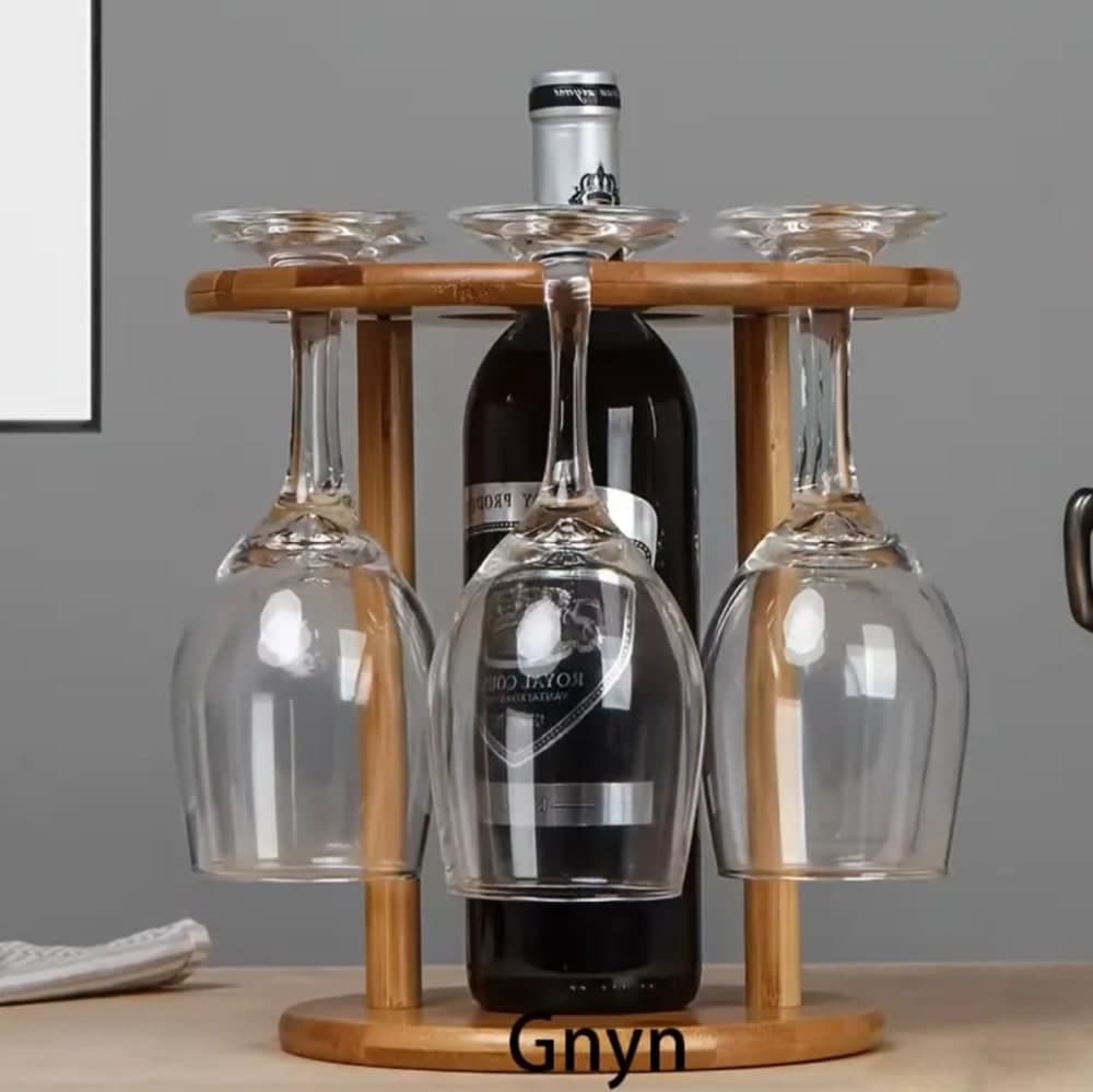 European-Style Solid Wood Wine glass rack  3