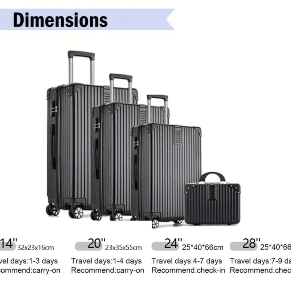 Luggage Sets 4pcs With Spinner Wheels  2