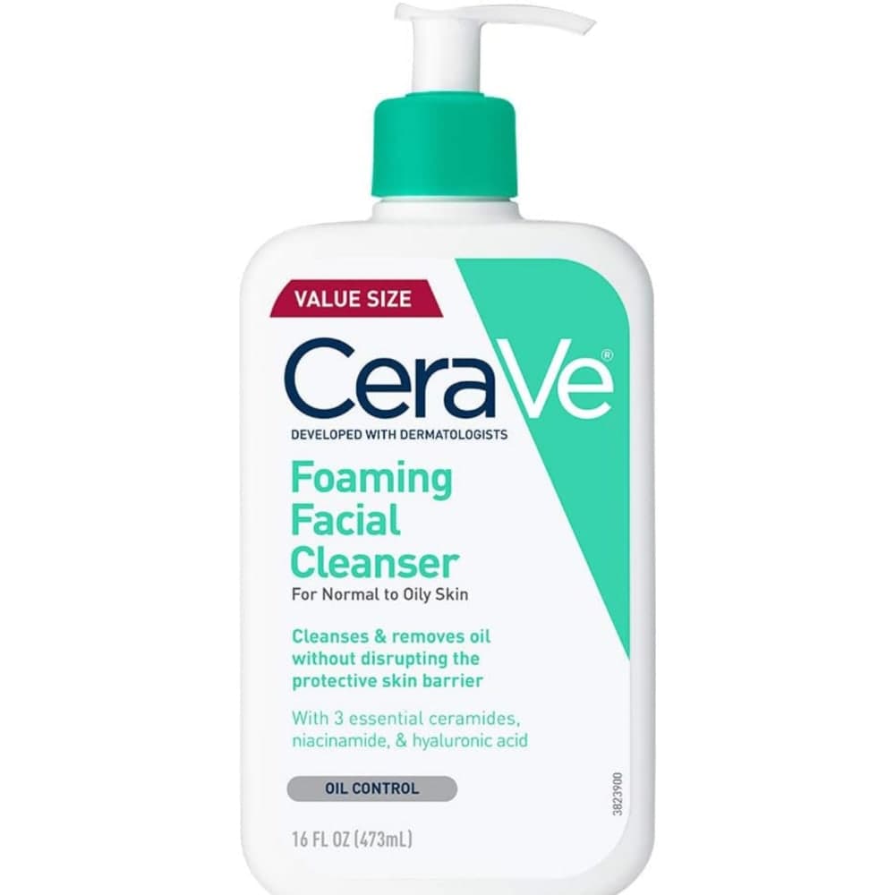 CeraVe Foaming Facial Cleanser | Makeup remover and Daily face wash for oily Skin 473 ml 3