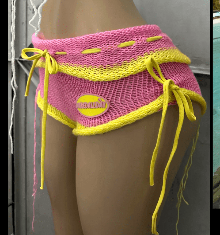 Knitted Mini Shorts