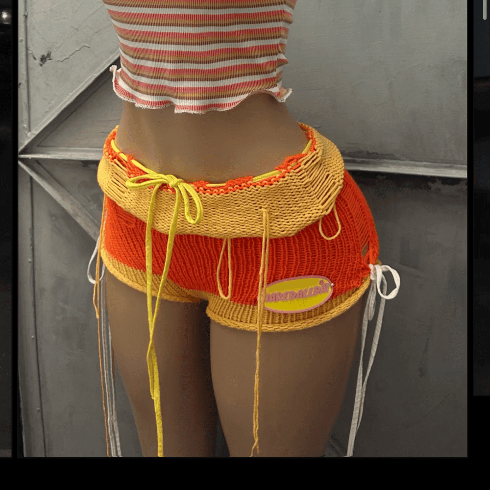 Knitted Mini Shorts 3