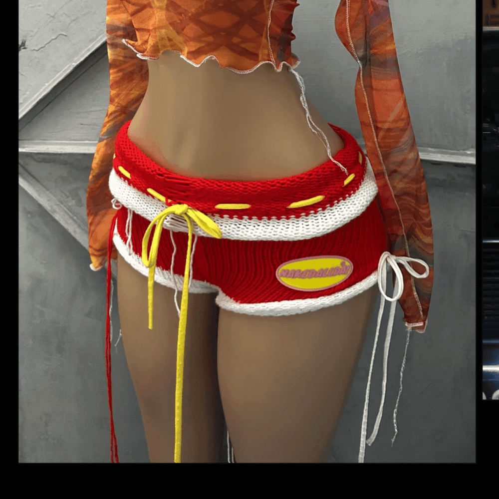 Knitted Mini Shorts 4