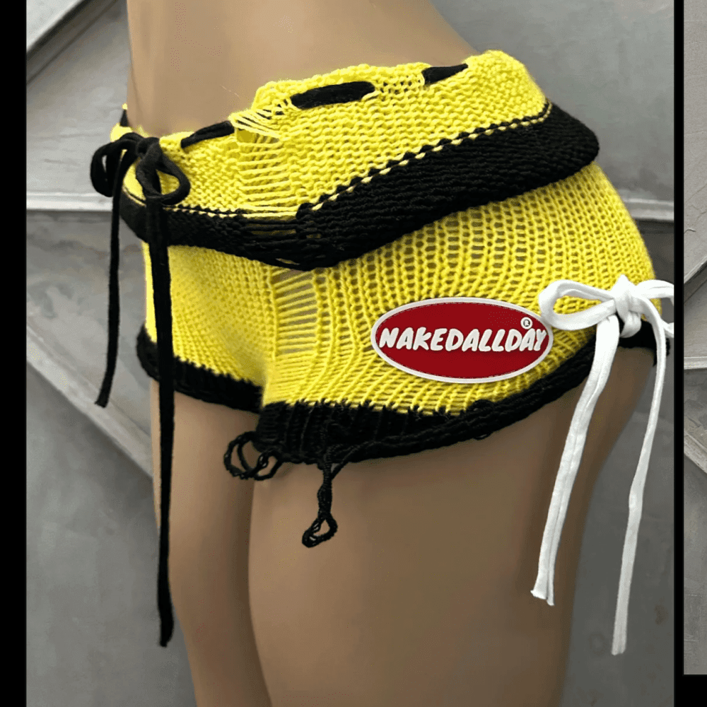 Knitted Mini Shorts 5