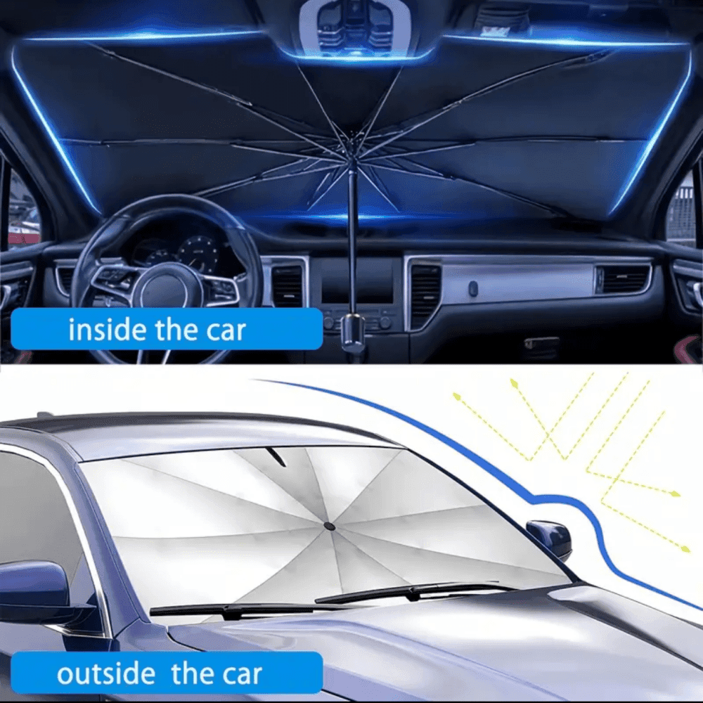 Premium Silvery Car Sunshade 2