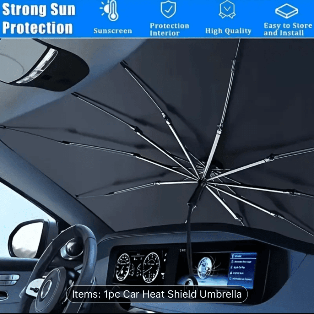Premium Silvery Car Sunshade 3