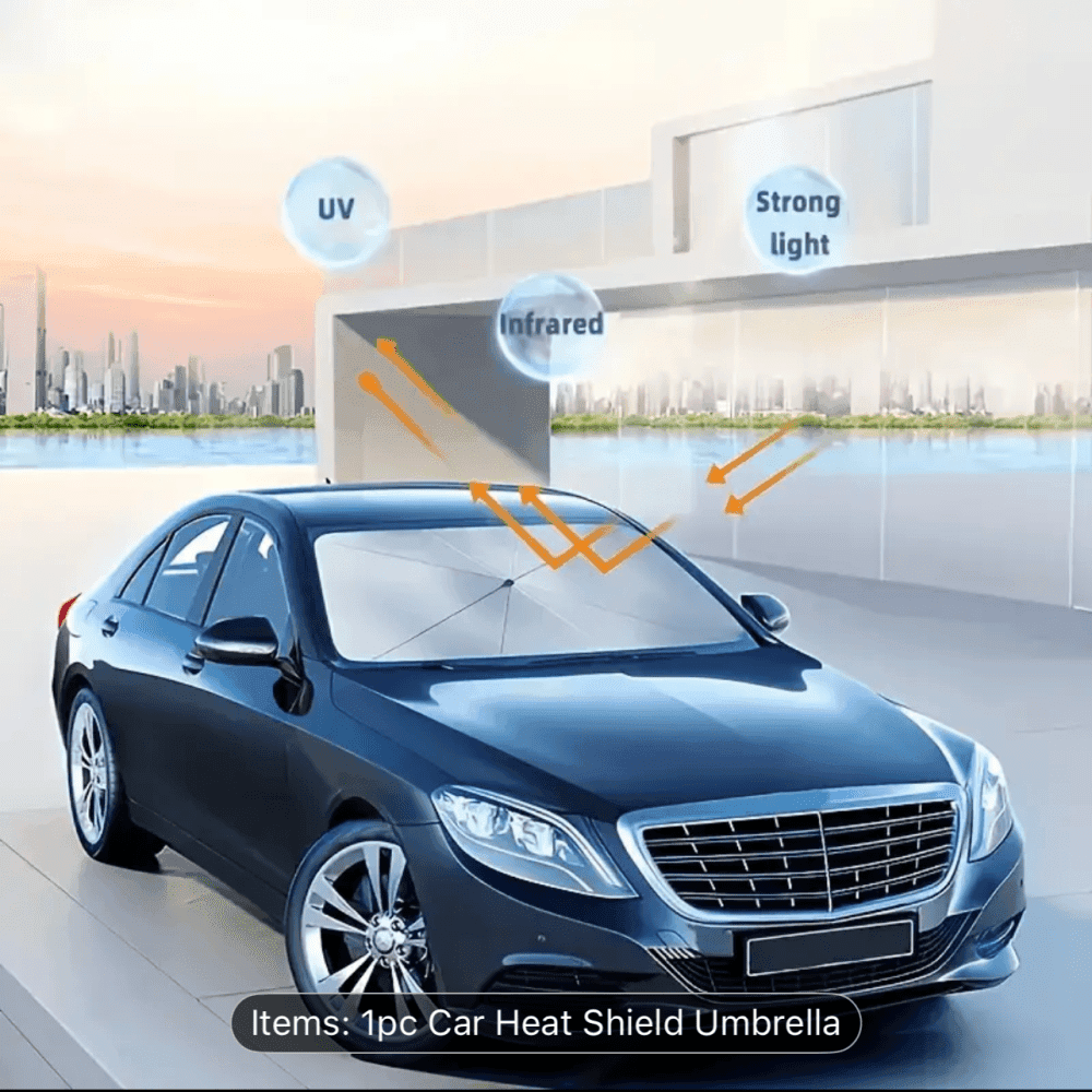 Premium Silvery Car Sunshade 4