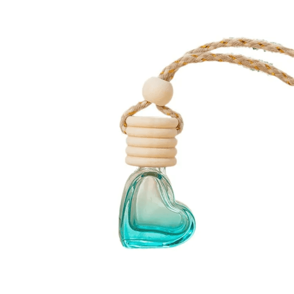 Heart Shaped Car Perfume Bottle Car Pendant  2