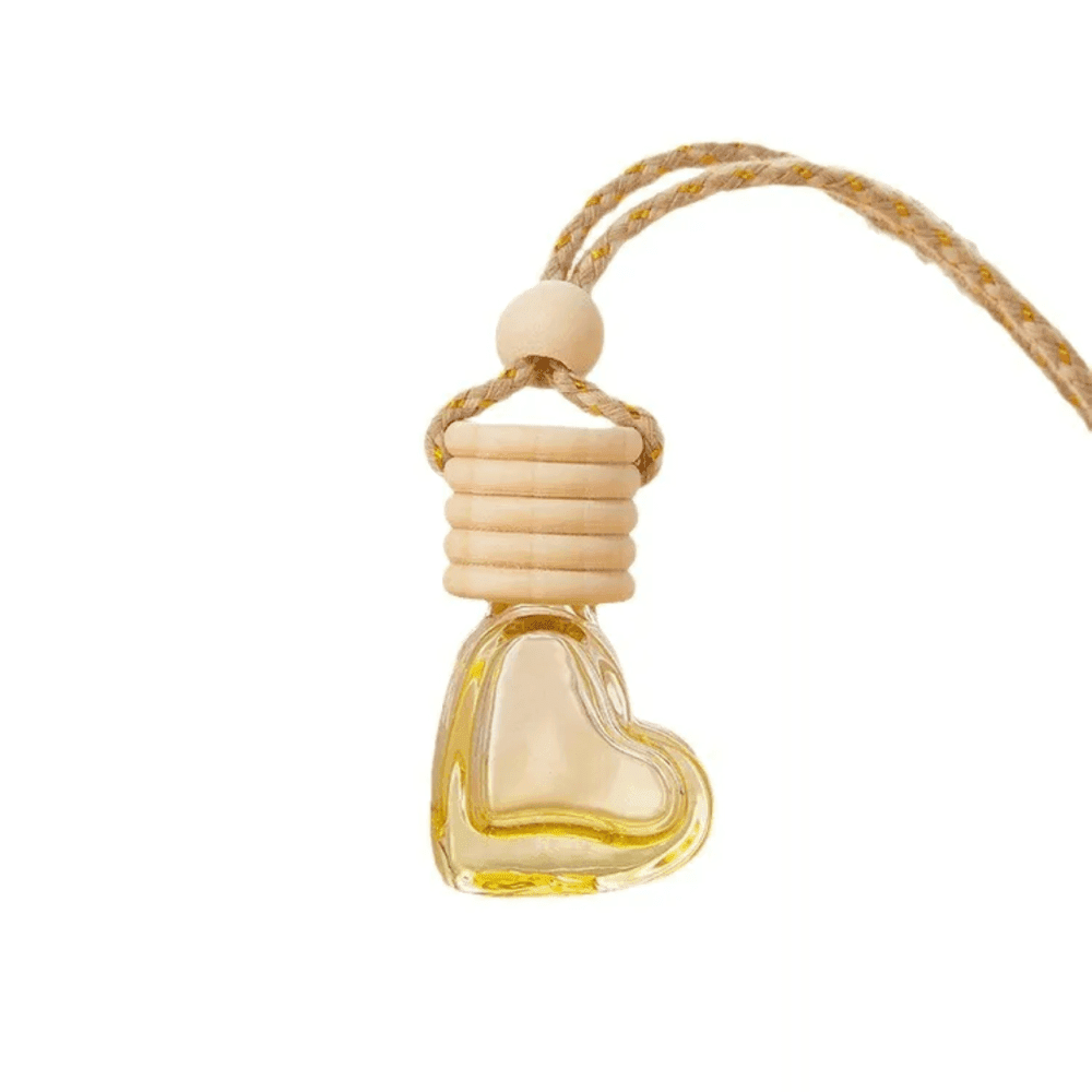 Heart Shaped Car Perfume Bottle Car Pendant  4