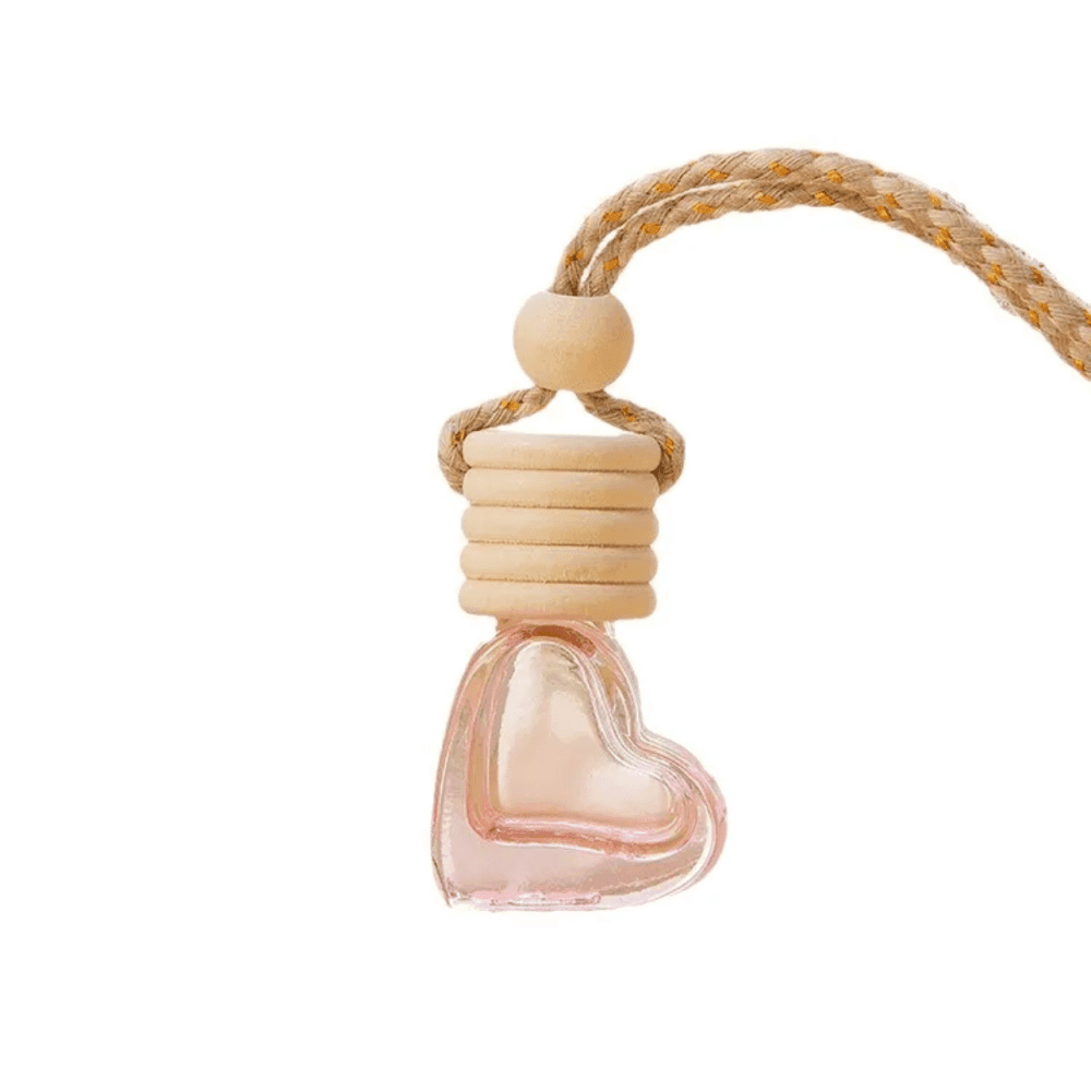 Heart Shaped Car Perfume Bottle Car Pendant  5