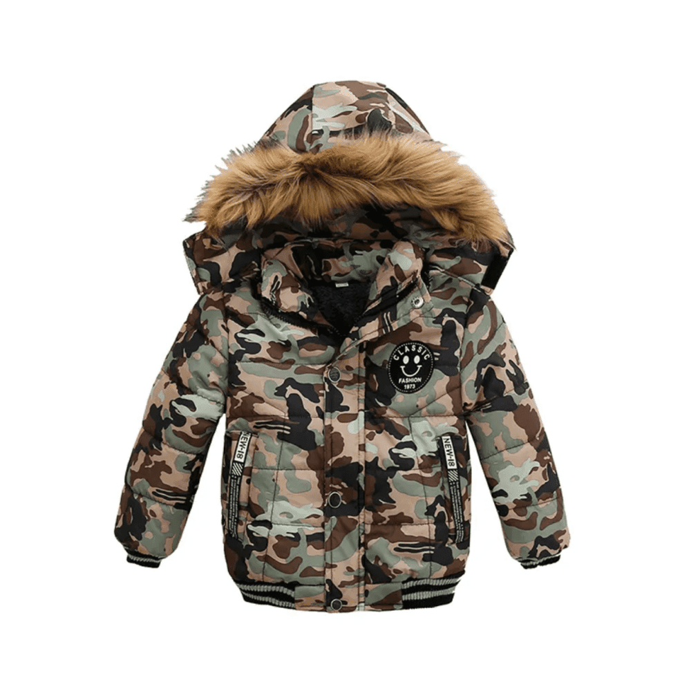 Long Sleeve Hooded Quilted Jacket 