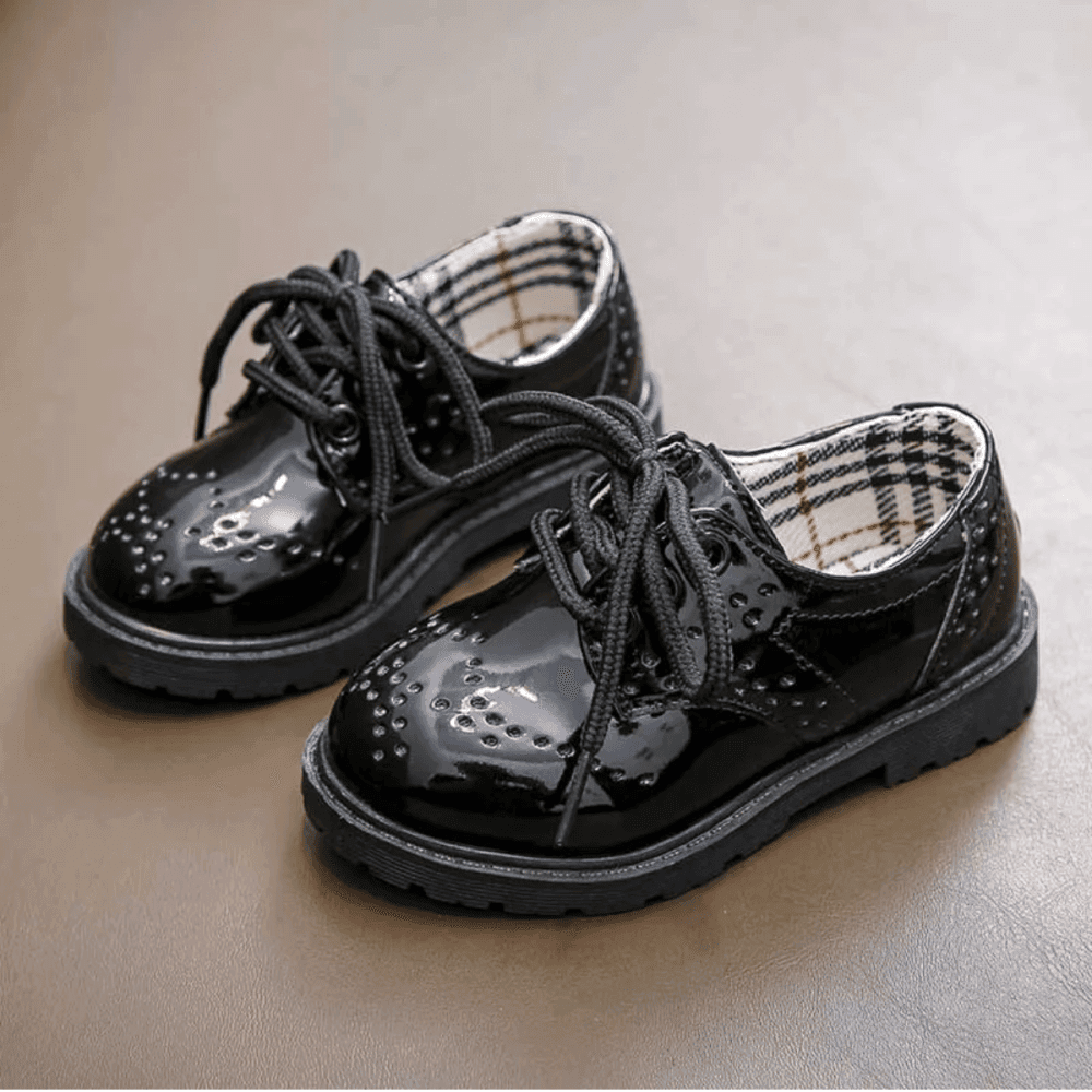 Round Toe Slip On PU Leather Shots 2