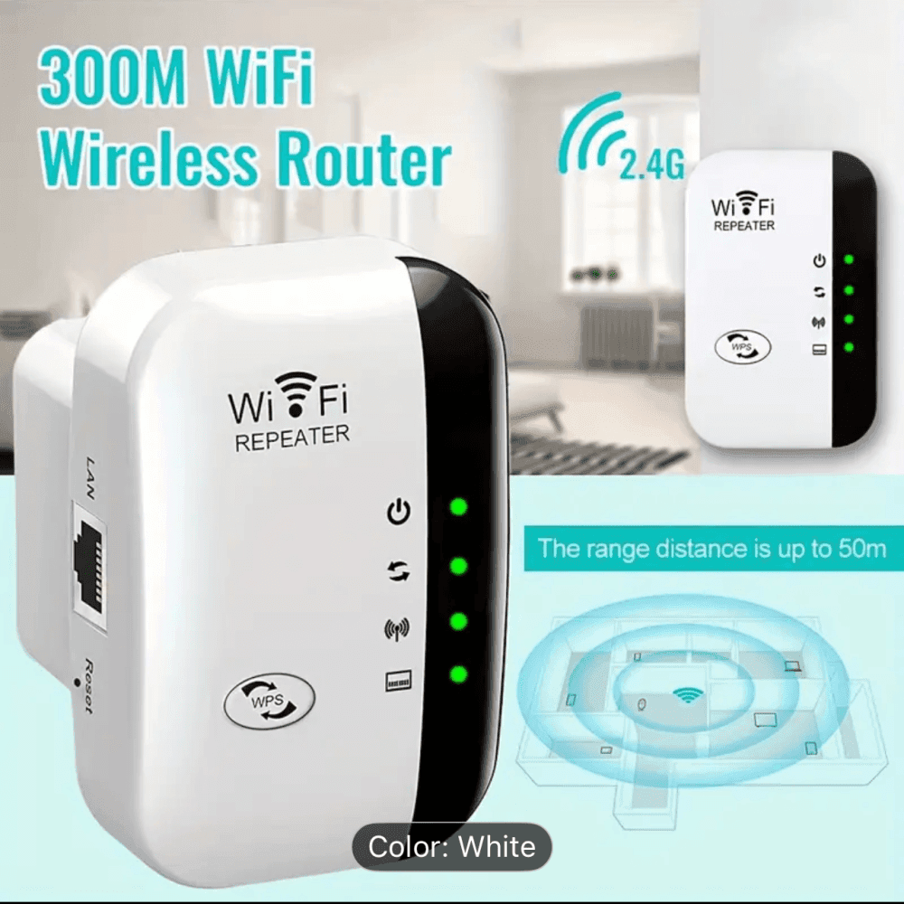 Thumbnail 2 for Ourlife WiFi Extender With Ethernet Port , 5000 Sq Ft Coverage & 50 Devices 