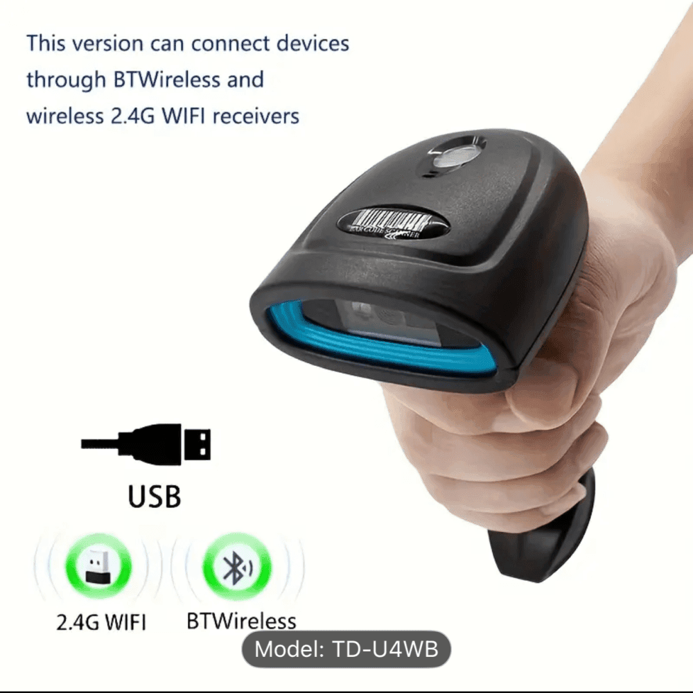 2D Barcode Scanner Handheld USB Wired Code Reader 