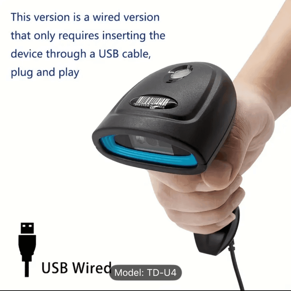 2D Barcode Scanner Handheld USB Wired Code Reader  3