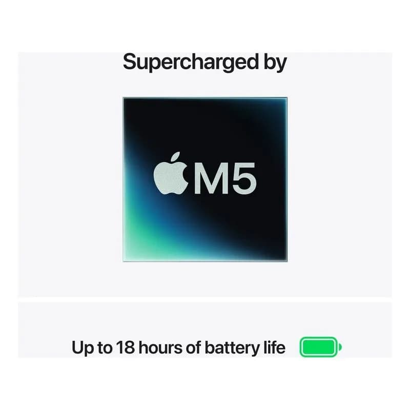 Apple 15-inch MacBook Air Apple M5 chip with 10‑core CPU and 10‑core GPU 16GB/512GB SSD - Midnight view 4