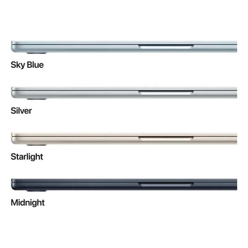 Apple 15-inch MacBook Air Apple M5 chip with 10‑core CPU and 10‑core GPU 16GB/512GB SSD - Midnight view 3