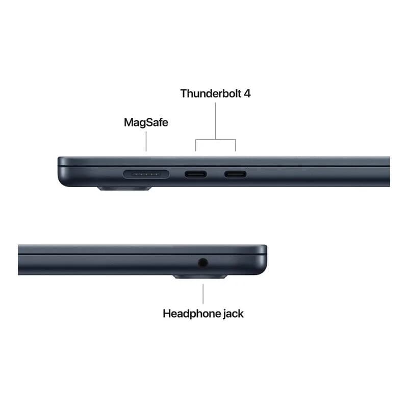 Apple 15-inch MacBook Air Apple M5 chip with 10‑core CPU and 10‑core GPU 16GB/512GB SSD - Midnight view 6