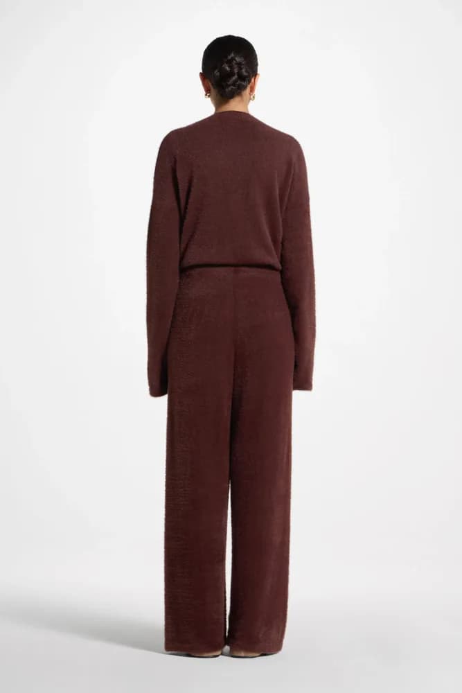 Mink Wide Leg Pants - Brown view 2