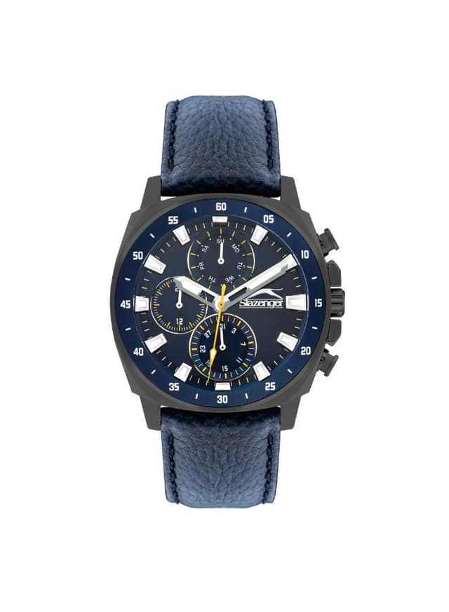 SLAZENGER Men Multi Function Blue Dial Watch 44mm case diameter