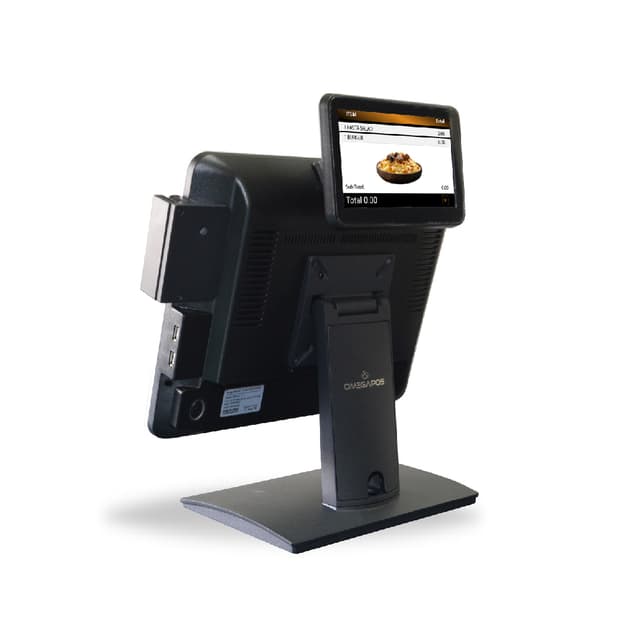 POS All in one Pc & Touch screen with Backscreen