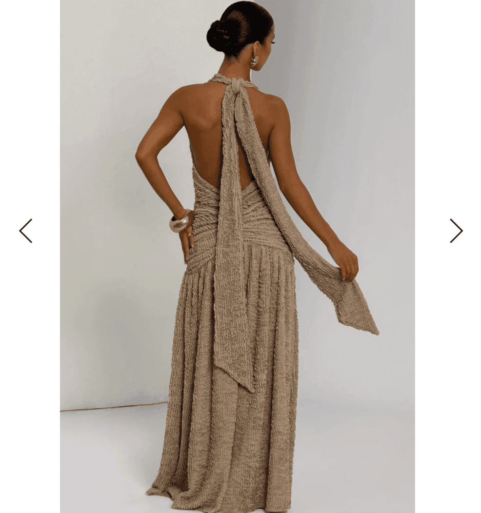 MAXI DRESS - BEIGE view 2