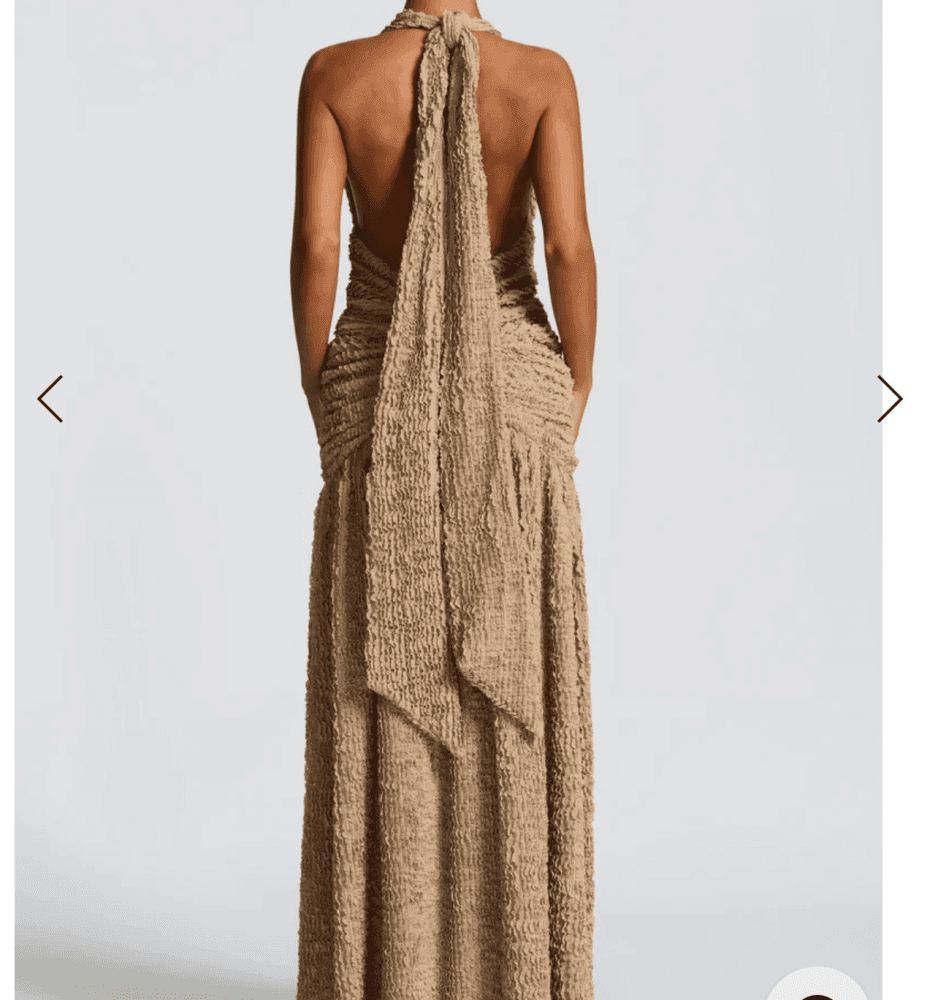 MAXI DRESS - BEIGE view 4