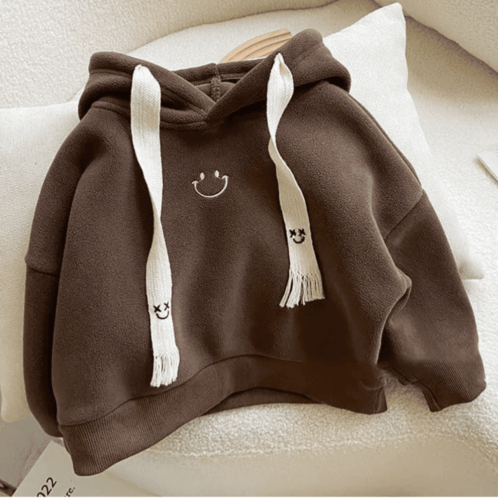 Smile Face Thickened Long Sleeve Hoodies - view 1