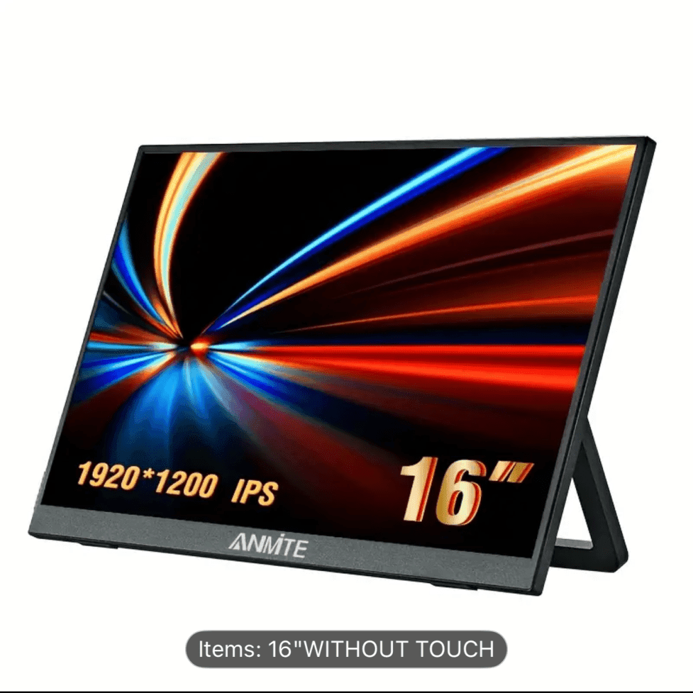 Atotech 16 Inch Portable Monitor 1200P HDR 16:10 Low Blue For Xbox/PS5/5/Switch/Mobile phone /Computer/ Laptop extension - view 1